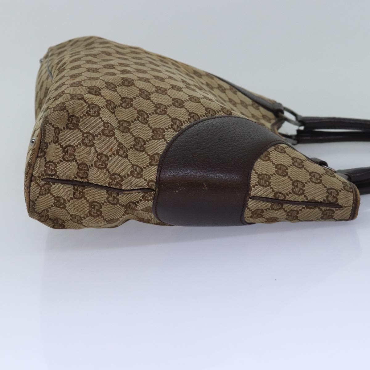 GUCCI GG Canvas Tote Bag Beige 113016 77660
