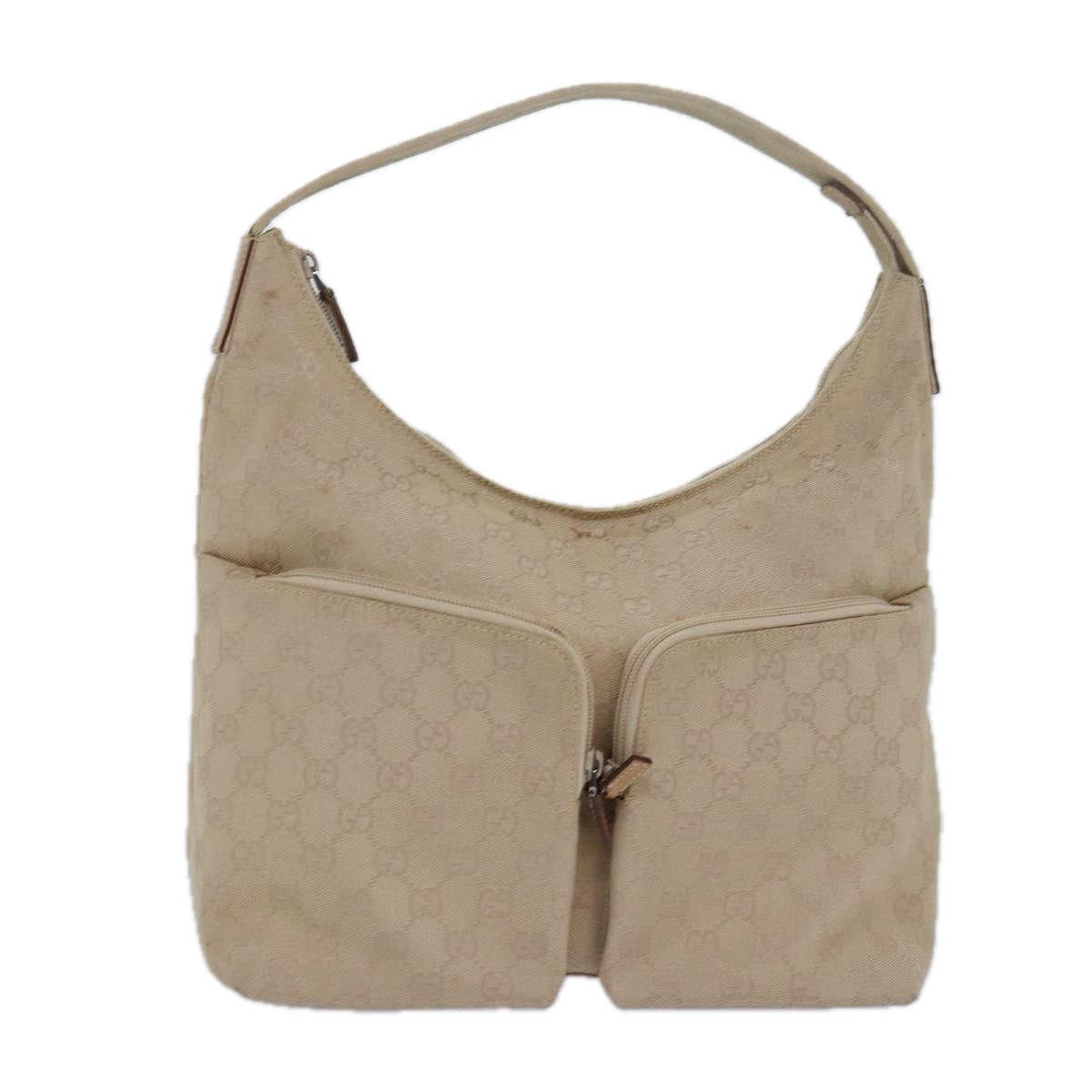 GUCCI GG Canvas Tote Bag Beige 001 3380 77662