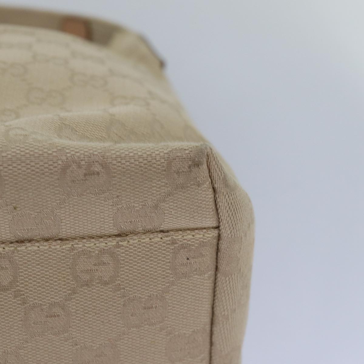 GUCCI GG Canvas Tote Bag Beige 001 3380 77662