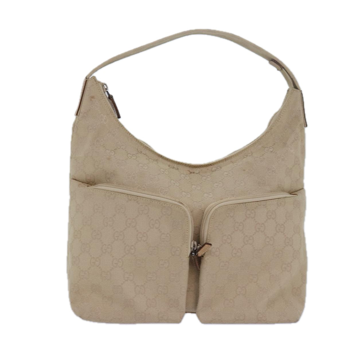 GUCCI GG Canvas Tote Bag Beige 001 3380 77662