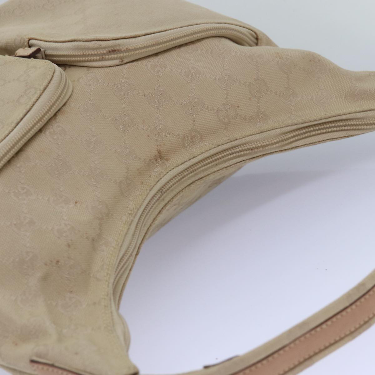GUCCI GG Canvas Tote Bag Beige 001 3380 77662