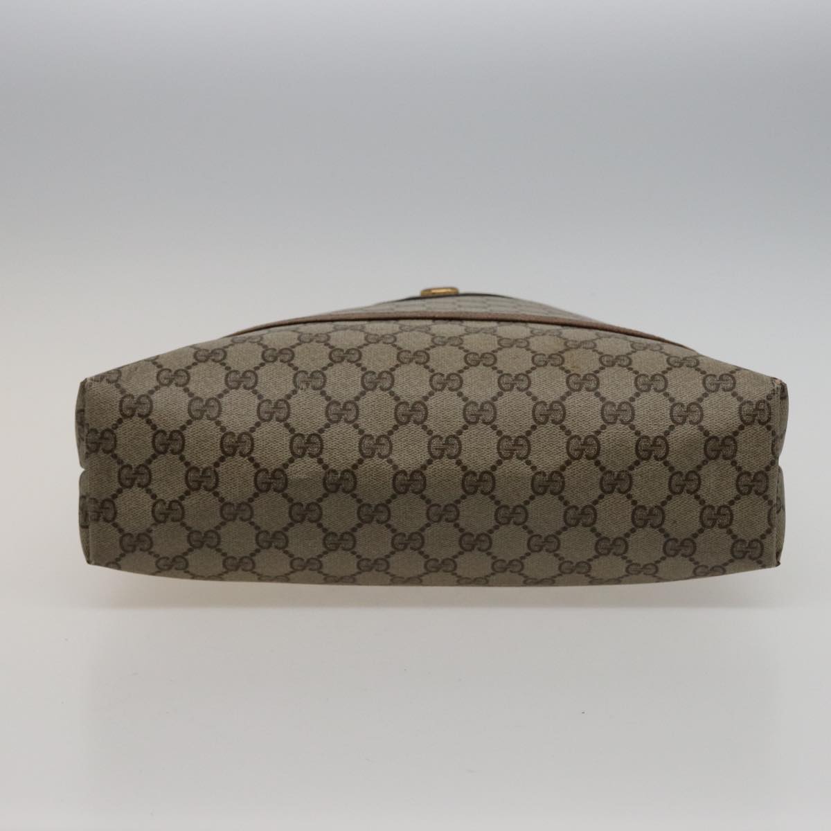 GUCCI GG Supreme Web Sherry Line Tote Bag PVC Beige Red 39 02 003 77664
