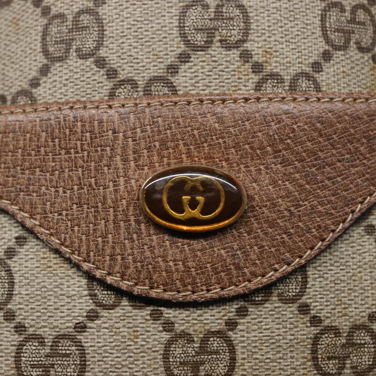 GUCCI GG Supreme Web Sherry Line Tote Bag PVC Beige Red 39 02 003 77664
