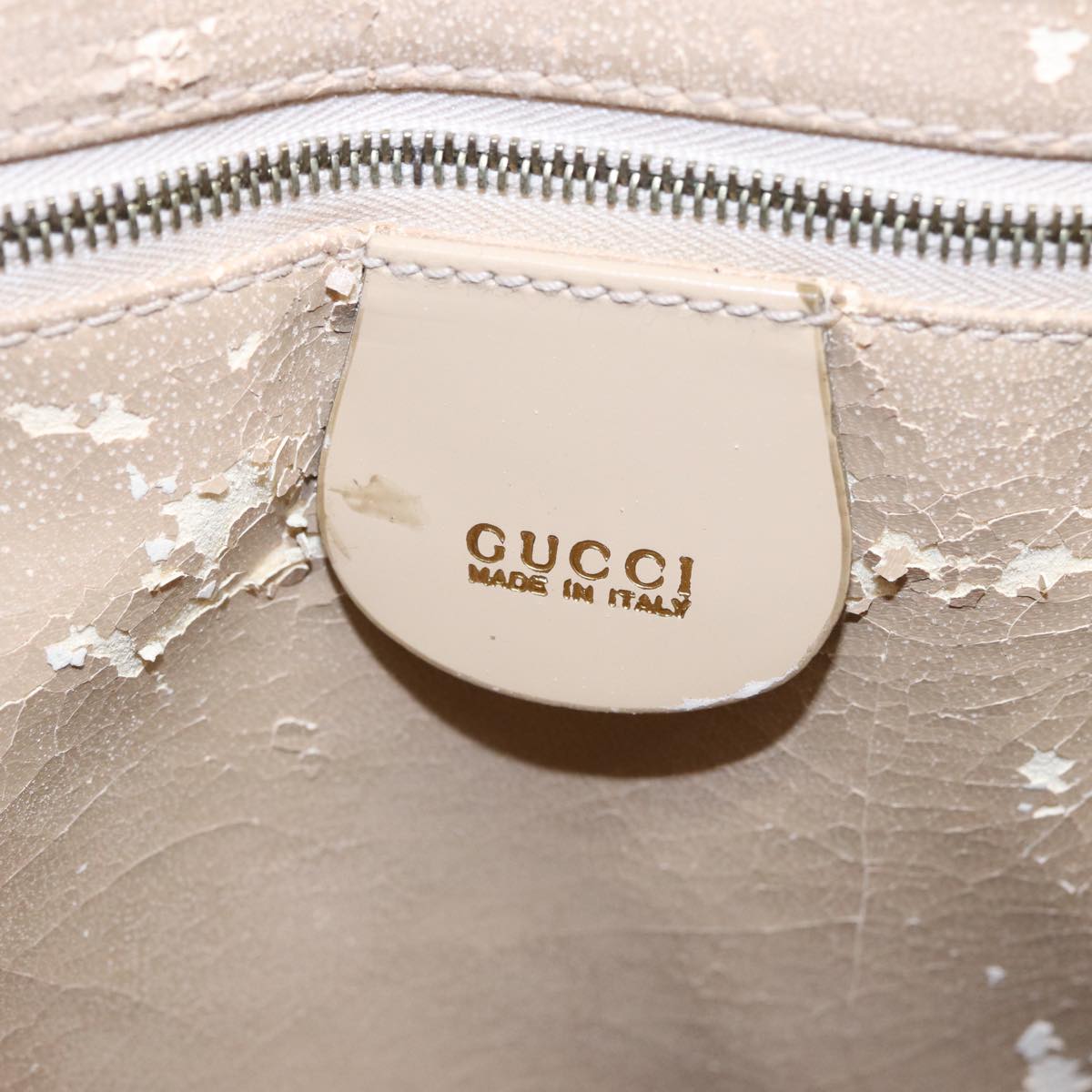 GUCCI Tote Bag Enamel Beige 002 1046 0407 77675