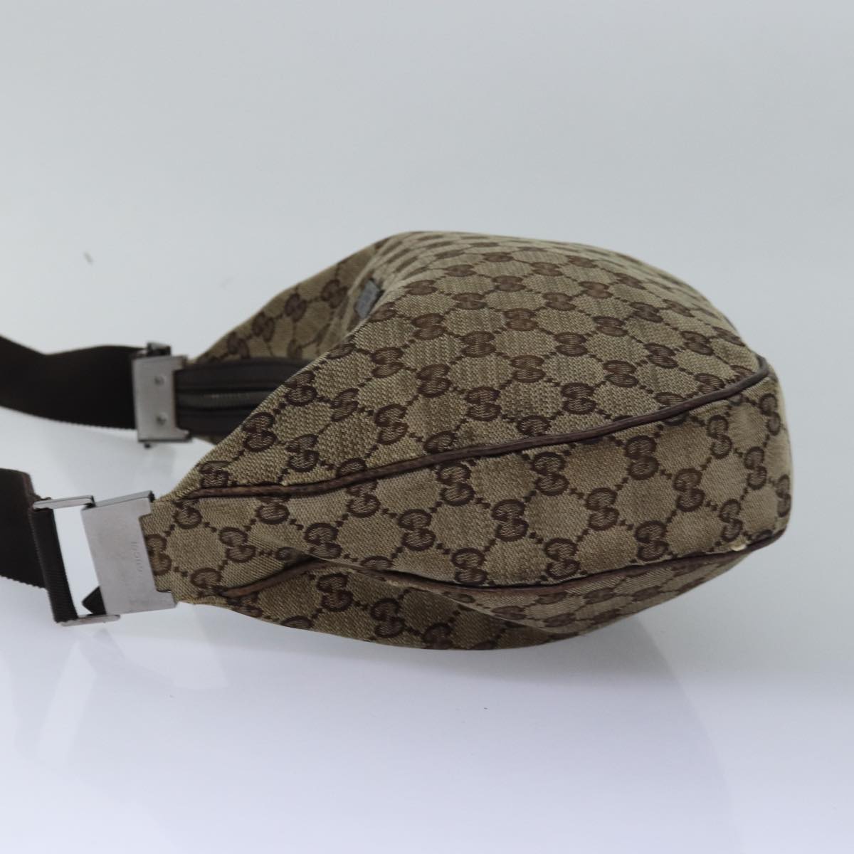 GUCCI GG Canvas Shoulder Bag Beige 122790 77680