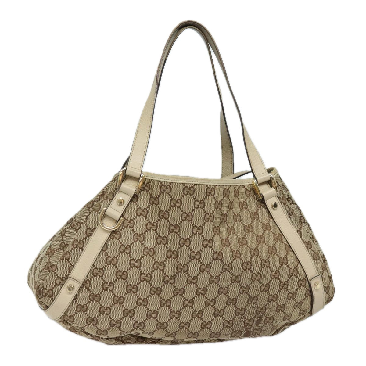 GUCCI GG Canvas Tote Bag Beige 130736 77689