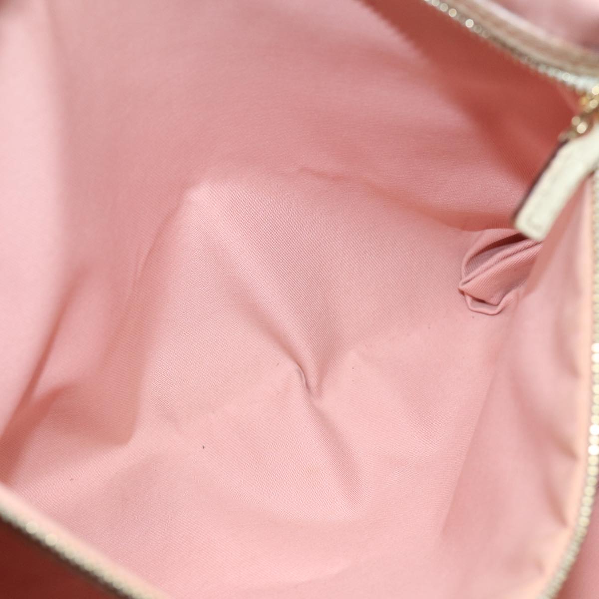 GUCCI GG Canvas Sherry Line Tote Bag Khaki Pink 139260 77690