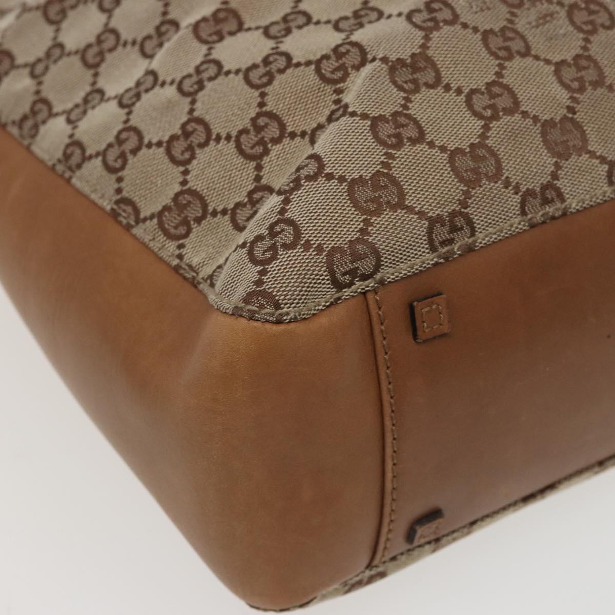 GUCCI GG Canvas Tote Bag Beige 101920 77708