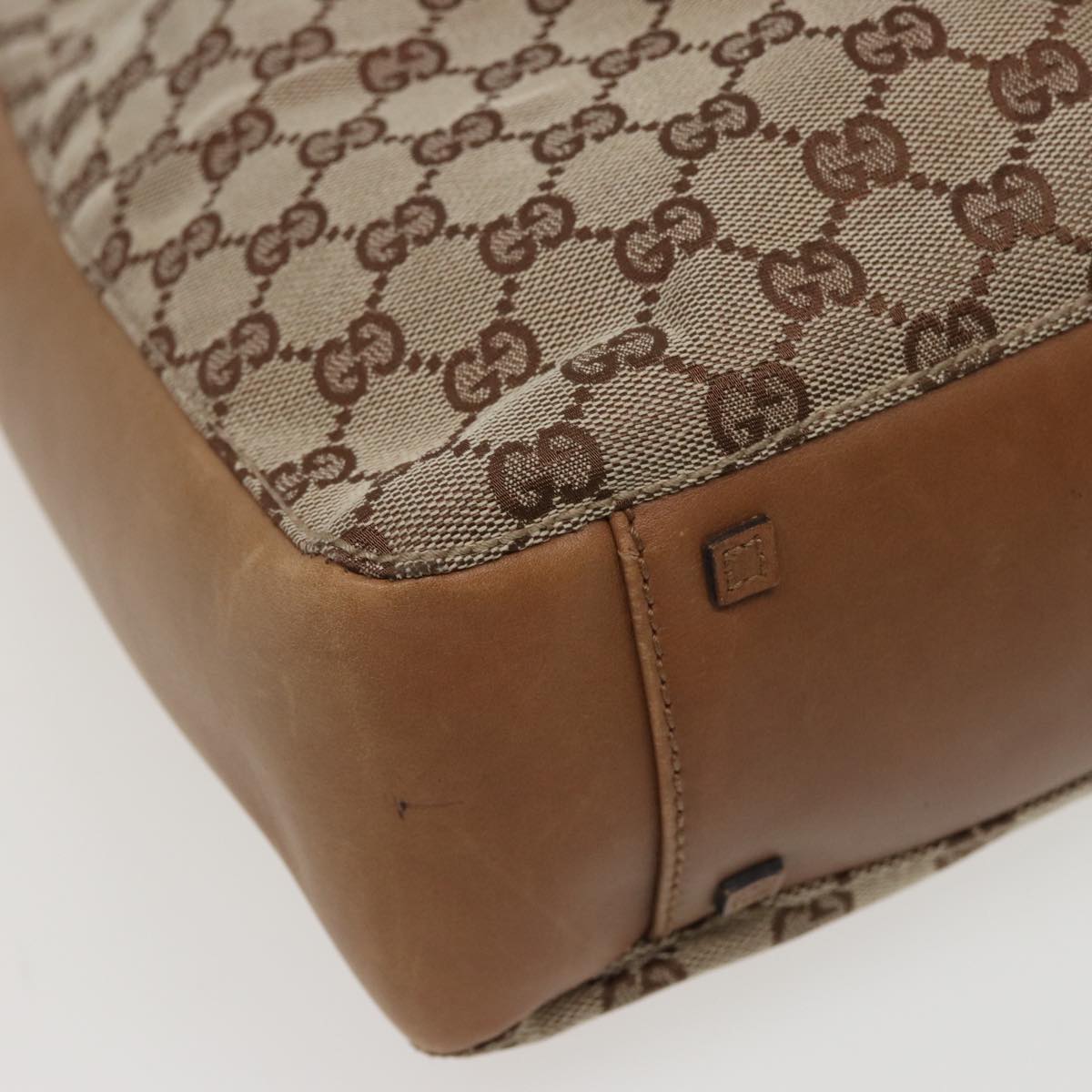GUCCI GG Canvas Tote Bag Beige 101920 77708
