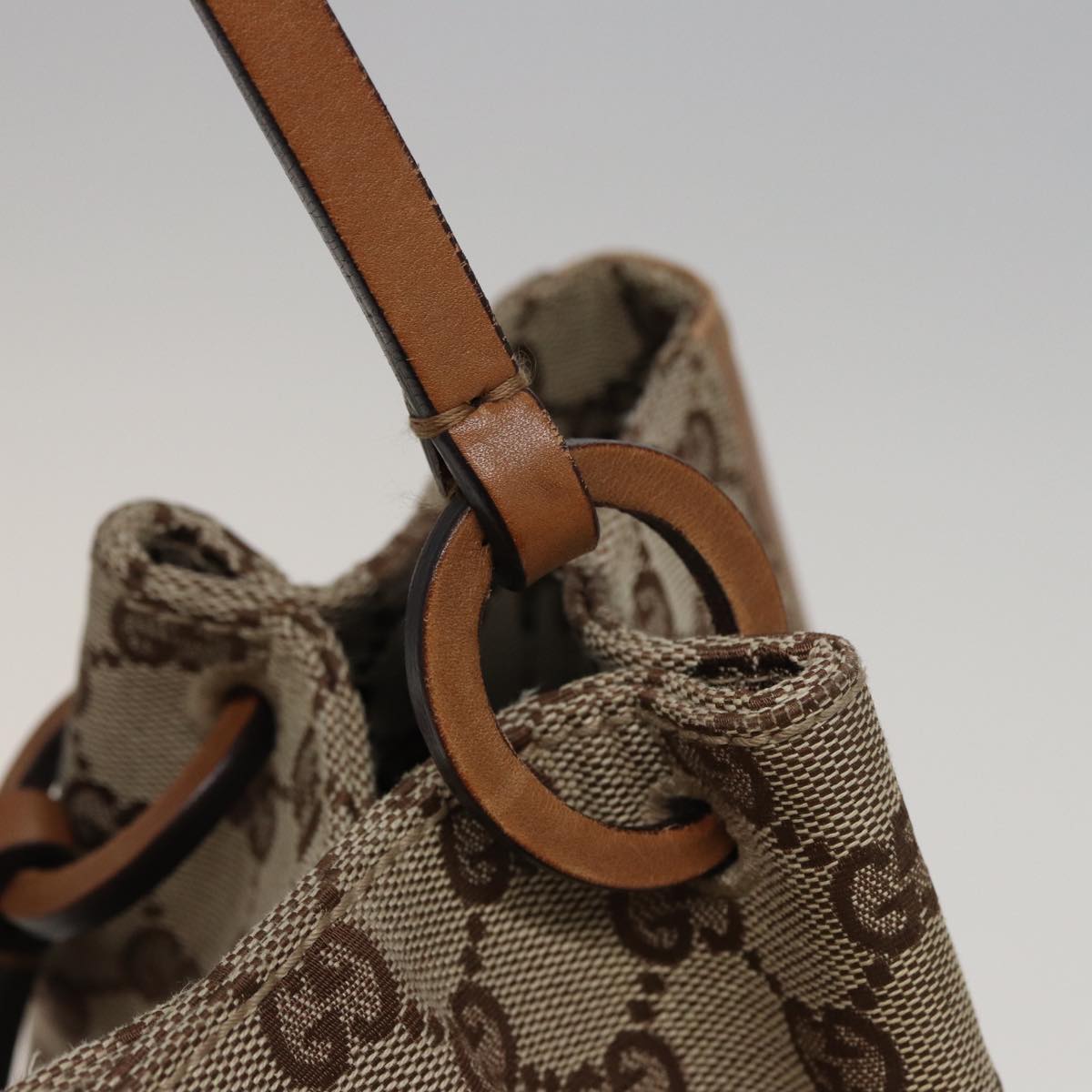 GUCCI GG Canvas Tote Bag Beige 101920 77708