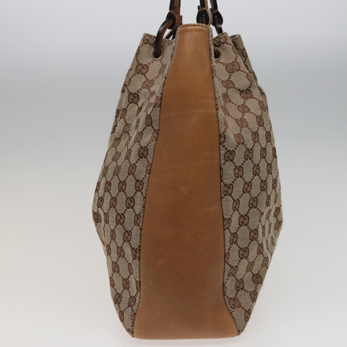GUCCI GG Canvas Tote Bag Beige 101920 77708