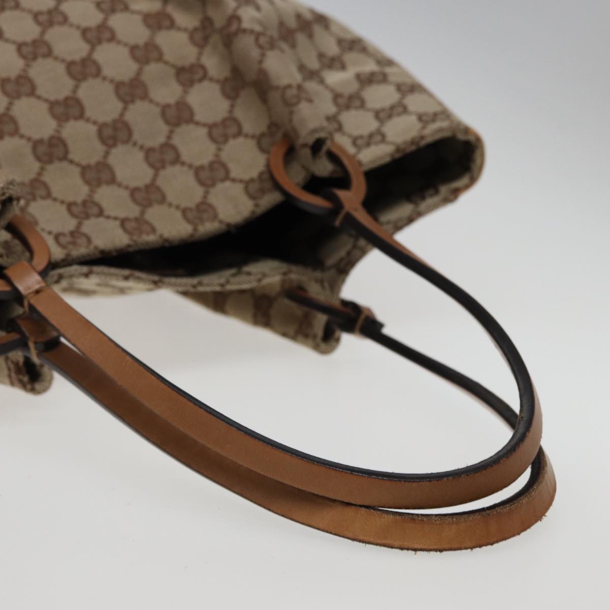 GUCCI GG Canvas Tote Bag Beige 101920 77708