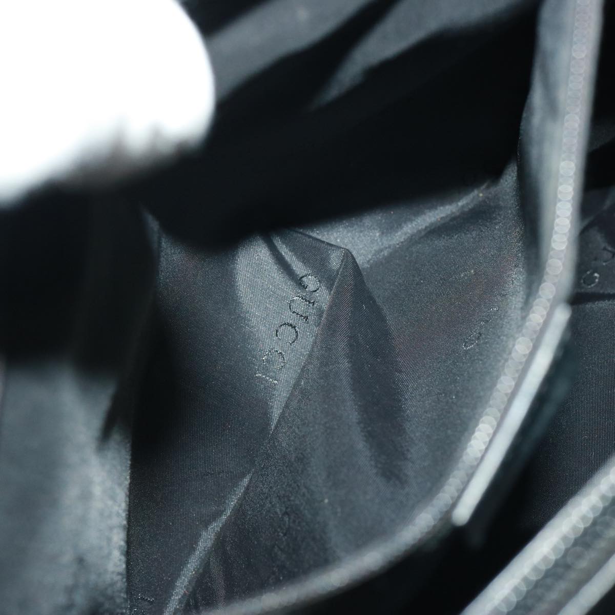 GUCCI Hand Bag Nylon Black 002 1025 3754 77734