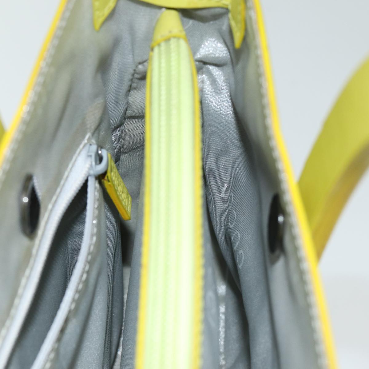 GUCCI Hand Bag Leather Outlet Yellow 002 1068 77735