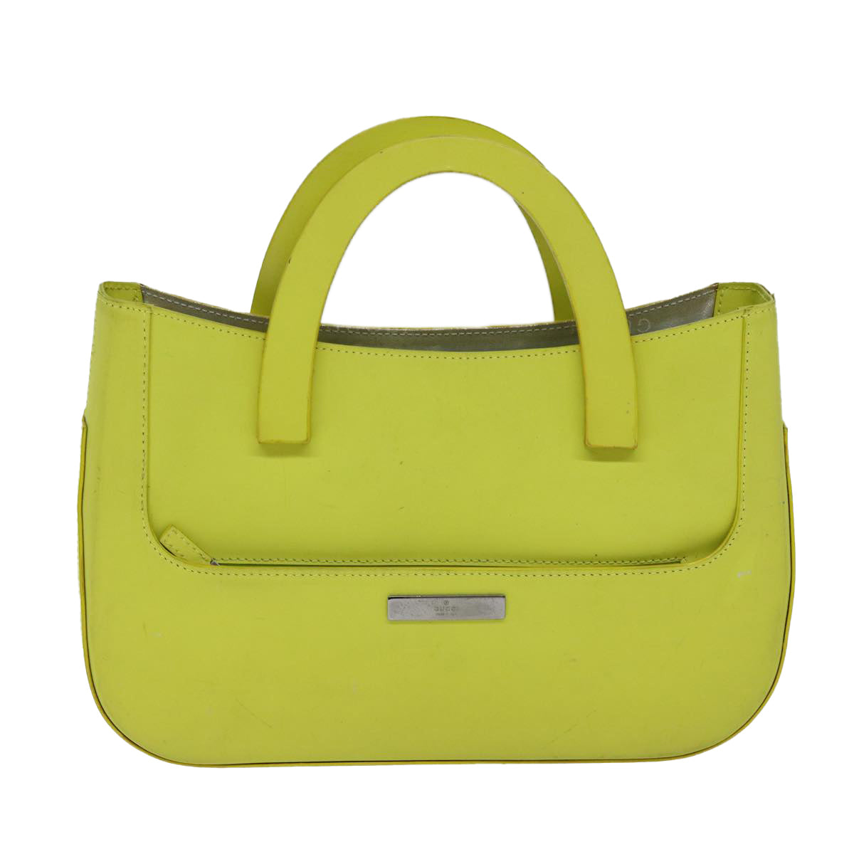 GUCCI Hand Bag Leather Outlet Yellow 002 1068 77735