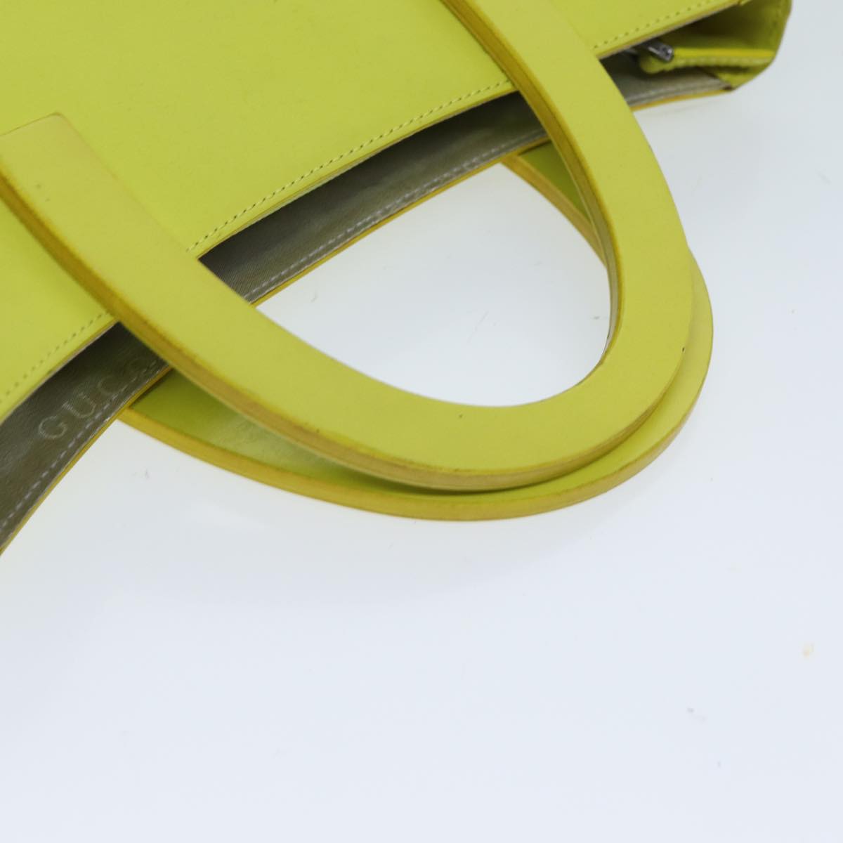 GUCCI Hand Bag Leather Outlet Yellow 002 1068 77735