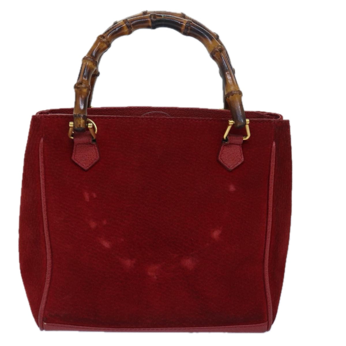 GUCCI Bamboo Hand Bag Red 002 123 0260 77760