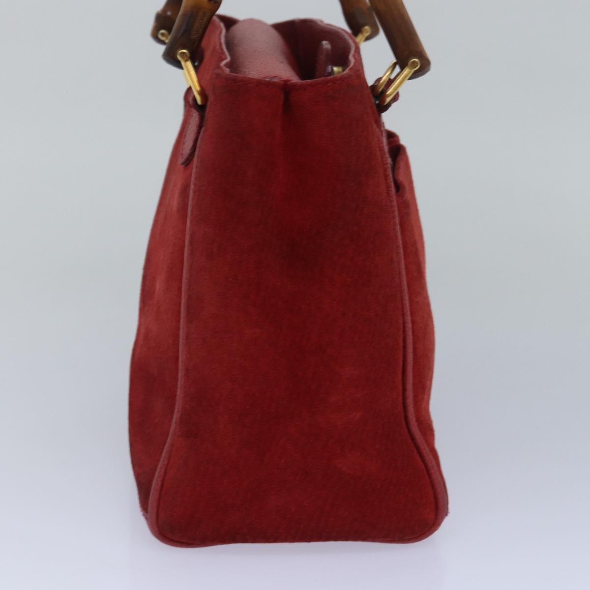 GUCCI Bamboo Hand Bag Red 002 123 0260 77760