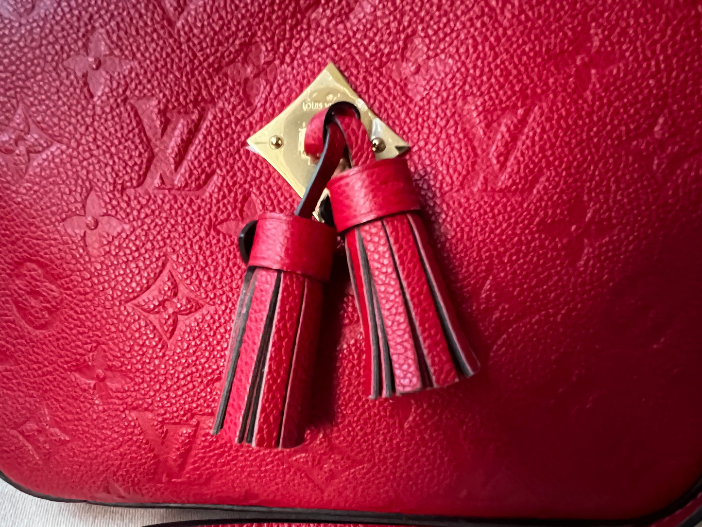 Louis Vuitton Saintonge Red Empreinte (RRP £1520)
