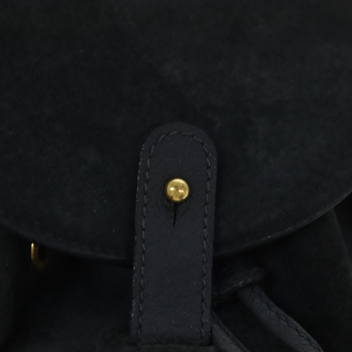 GUCCI Bamboo Shoulder Bag Suede Black 003 1705 0030 77826