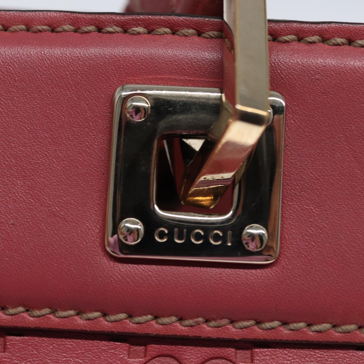 GUCCI GG Canvas Guccissima Hand Bag Pink 145994 77827