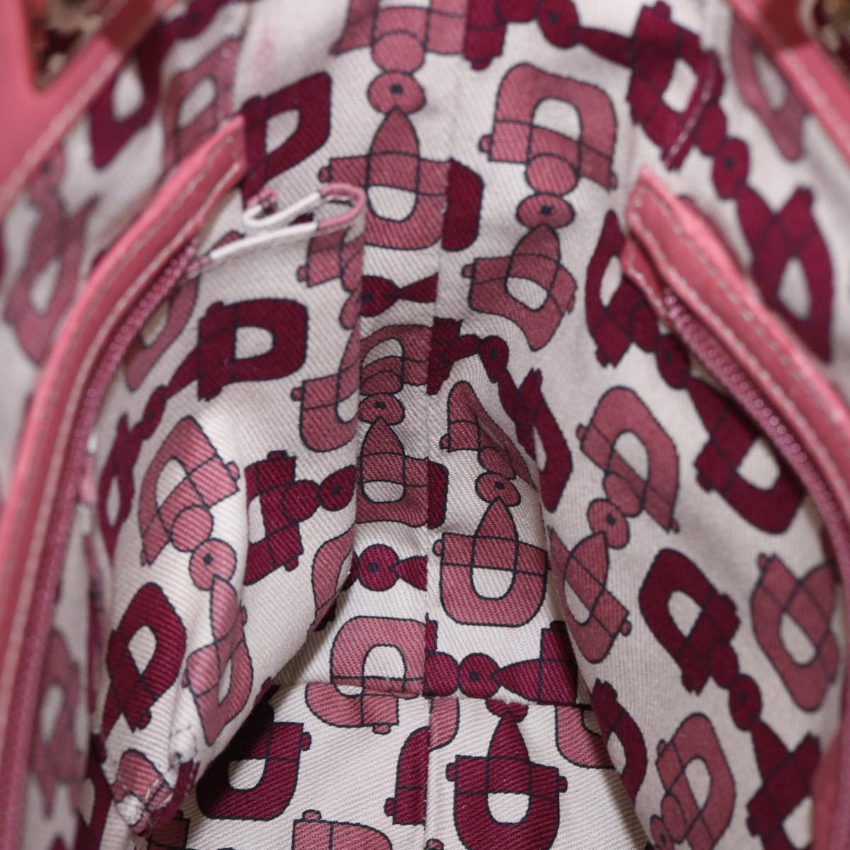 GUCCI GG Canvas Guccissima Hand Bag Pink 145994 77827