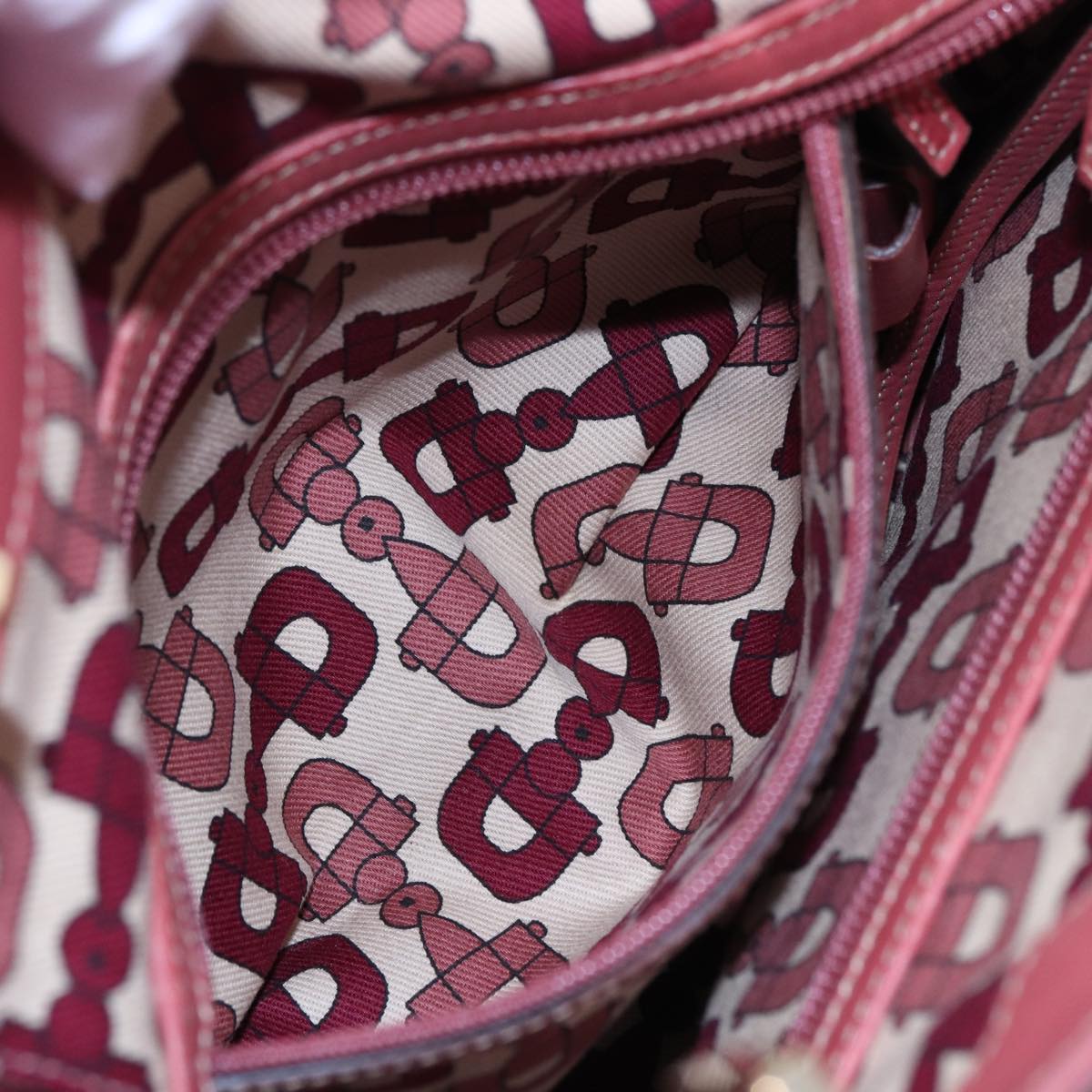 GUCCI GG Canvas Guccissima Hand Bag Pink 145994 77827