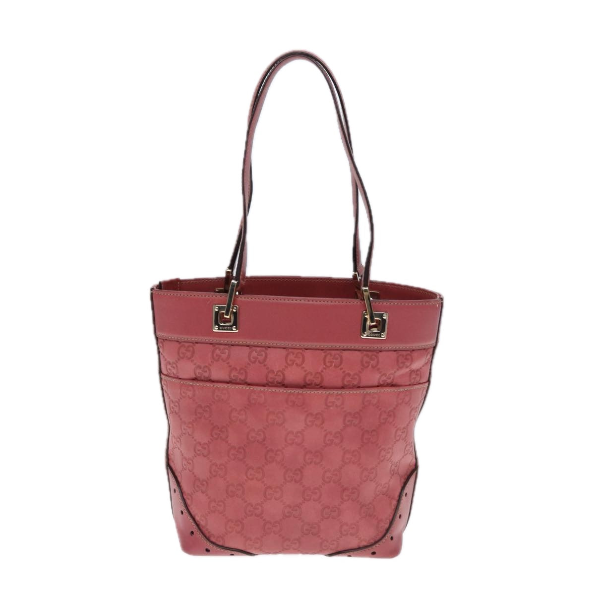 GUCCI GG Canvas Guccissima Hand Bag Pink 145994 77827