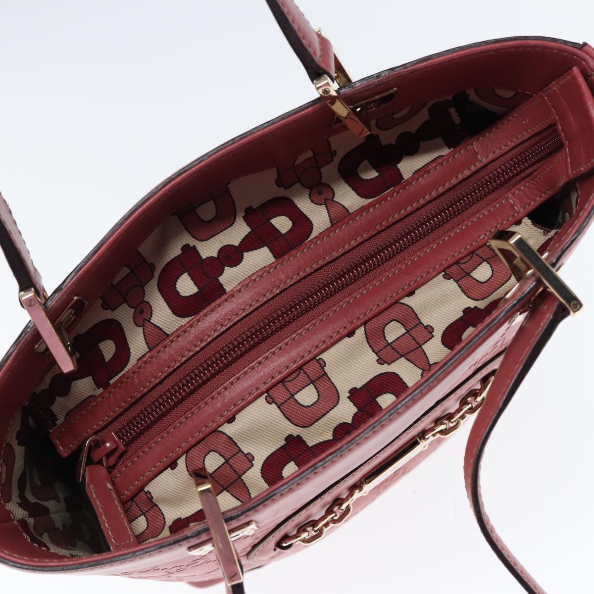 GUCCI GG Canvas Guccissima Hand Bag Pink 145994 77827