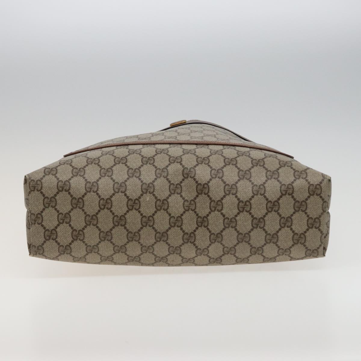 GUCCI GG Supreme Web Sherry Line Tote Bag PVC Beige Red 378 02 003 77830