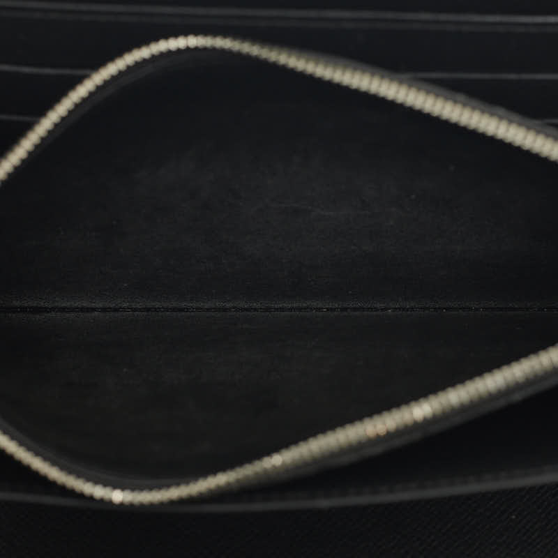 Louis Vuitton Epic Zippie Organizer Round  Long Wallet M63852 Black Leather Ladies Louis Vuitton