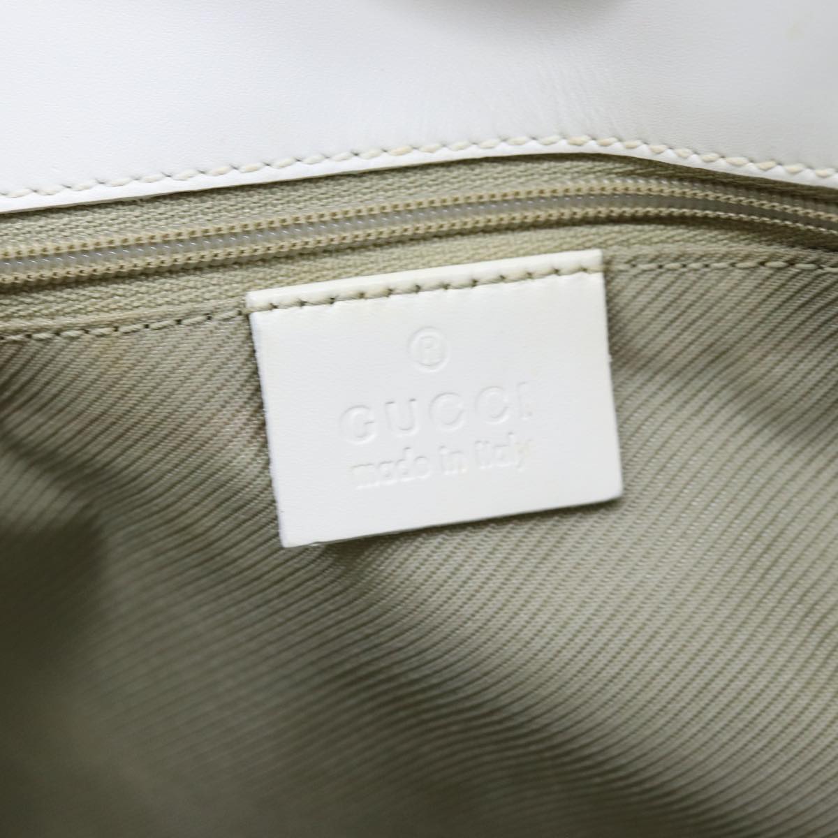 GUCCI GG Canvas Tote Bag Light Blue White 77932