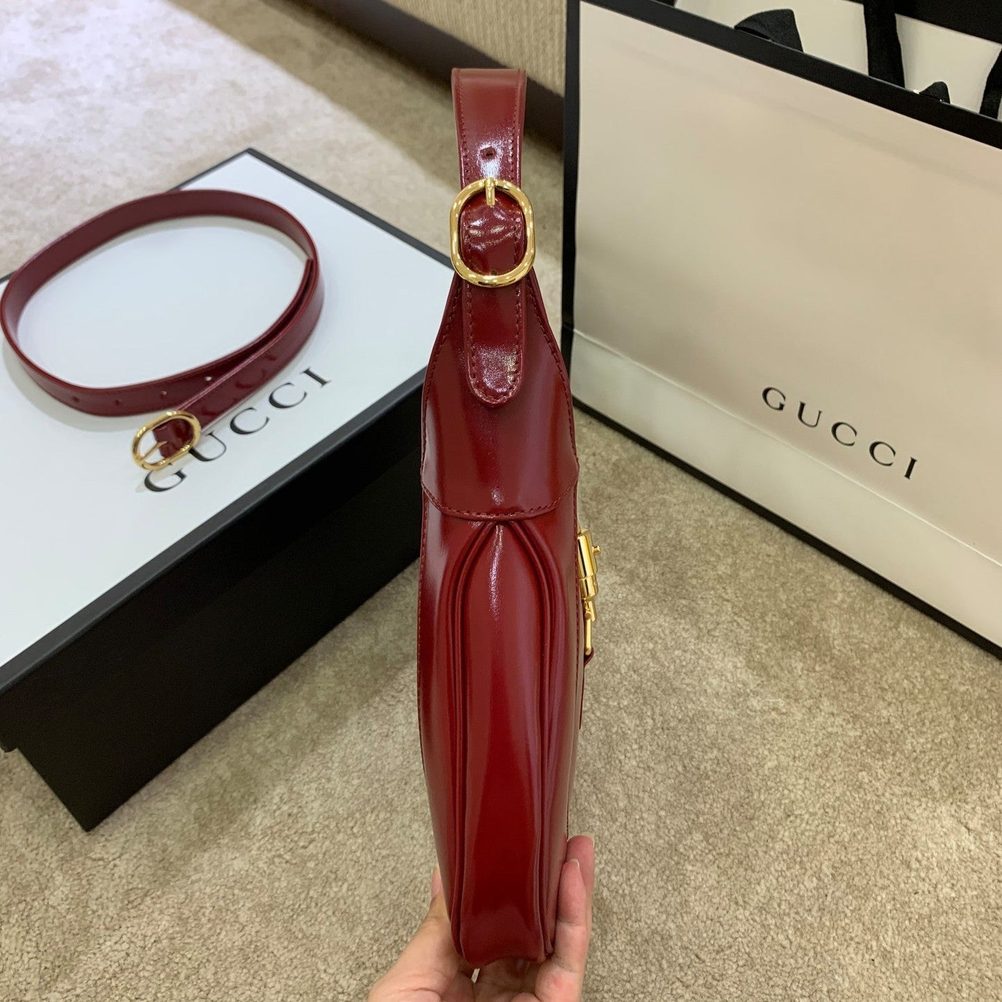 Glami Jackie 1961 Small Shoulder Bag Red For Women 10.8in/27.4cm Glami Ã¢â‚¬Å½636709 10O0G 6638