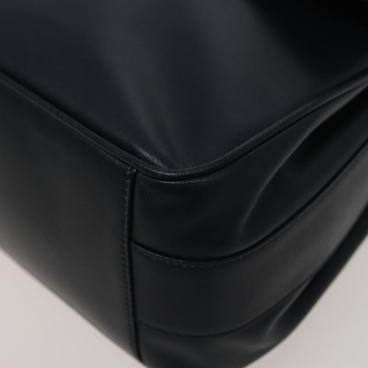 GUCCI Bamboo Shoulder Bag Leather Black 001 14 1571 78084
