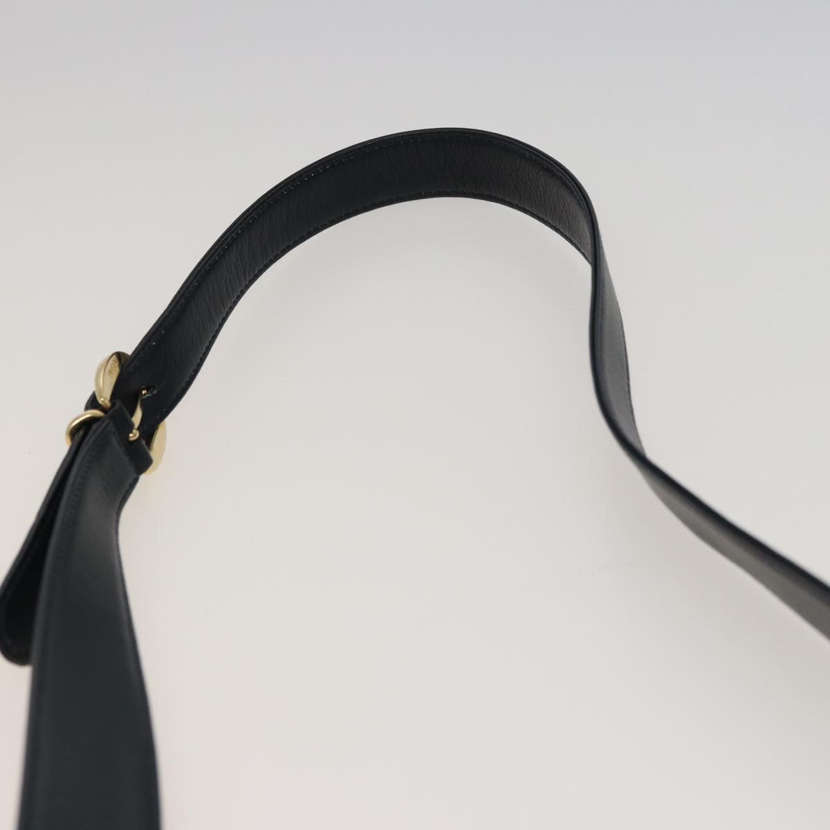 GUCCI Bamboo Shoulder Bag Leather Black 001 14 1571 78084