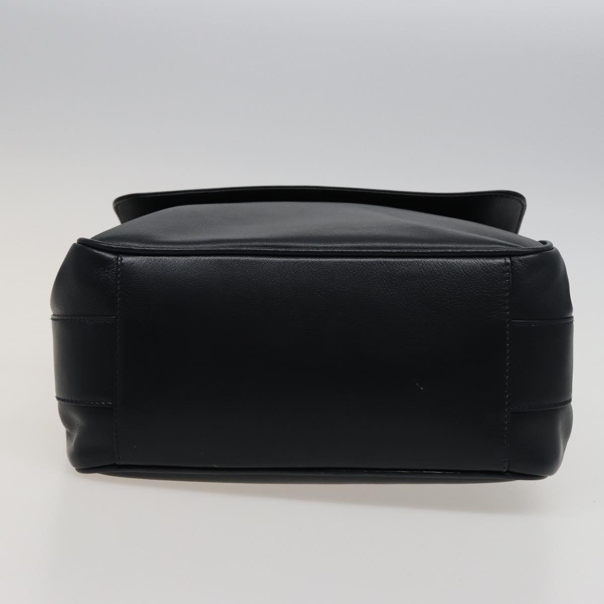 GUCCI Bamboo Shoulder Bag Leather Black 001 14 1571 78084