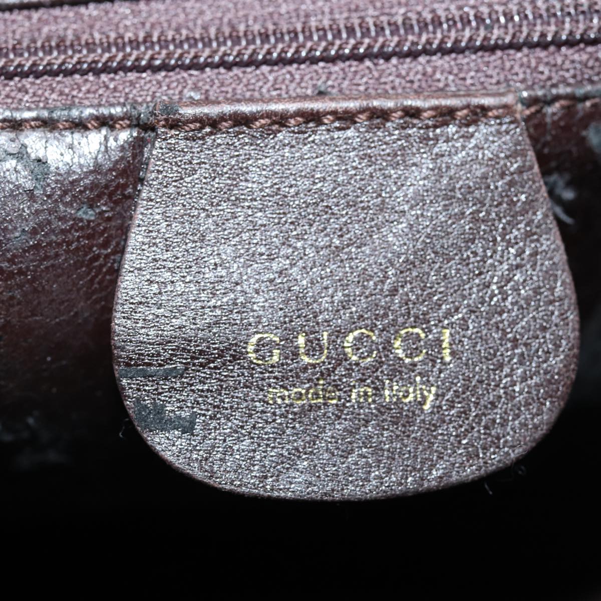 GUCCI Bamboo Shoulder Bag Leather 2way Brown 001 1998 1638 78085
