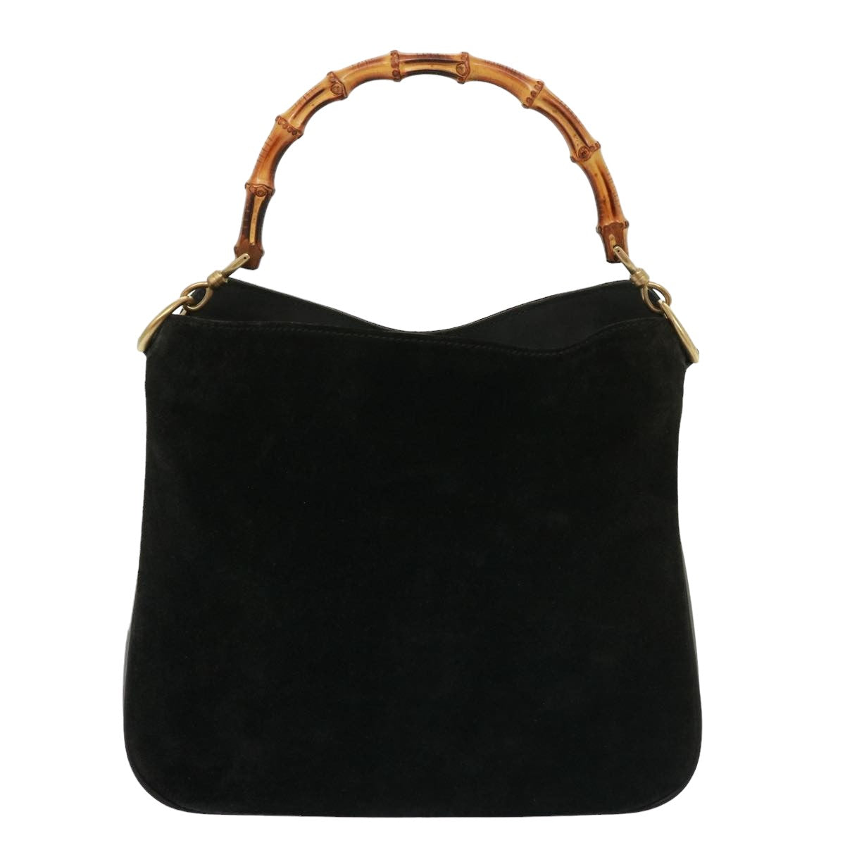GUCCI Shoulder Bag Leather Suede 2way Black 001 2058 1638 0 78087