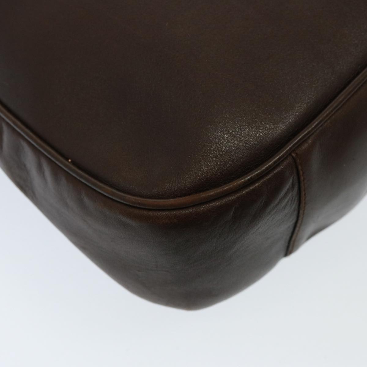GUCCI Bamboo Shoulder Bag Leather 2way Brown 001 3754 1577 78088