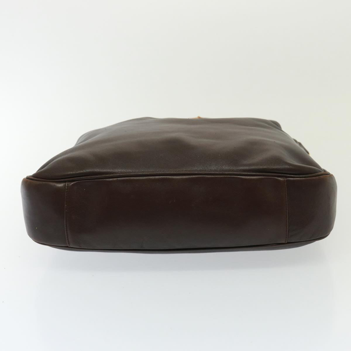 GUCCI Bamboo Shoulder Bag Leather 2way Brown 001 3754 1577 78088