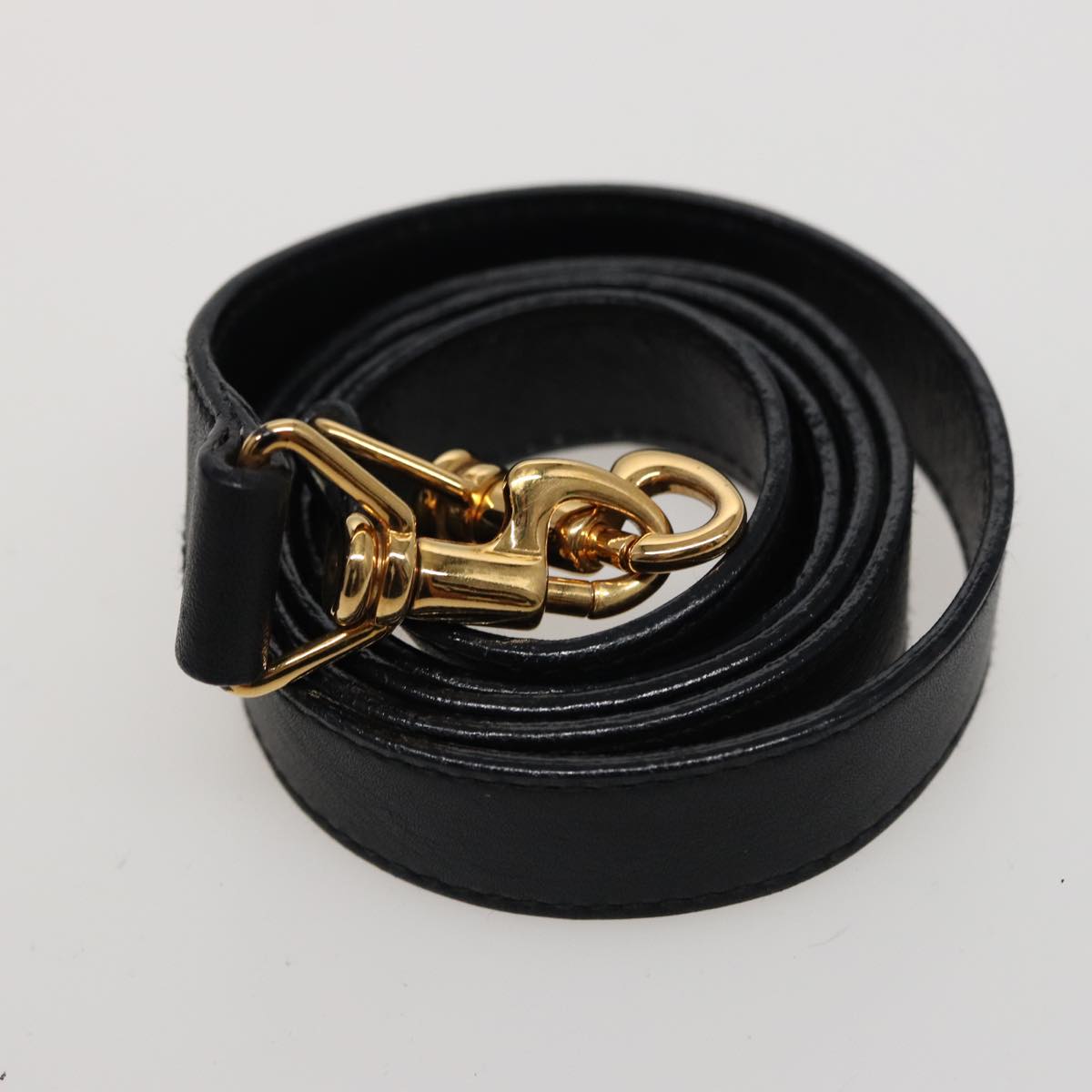 GUCCI Bamboo Shoulder Bag Leather 2way Black 000 1186 0289 78089