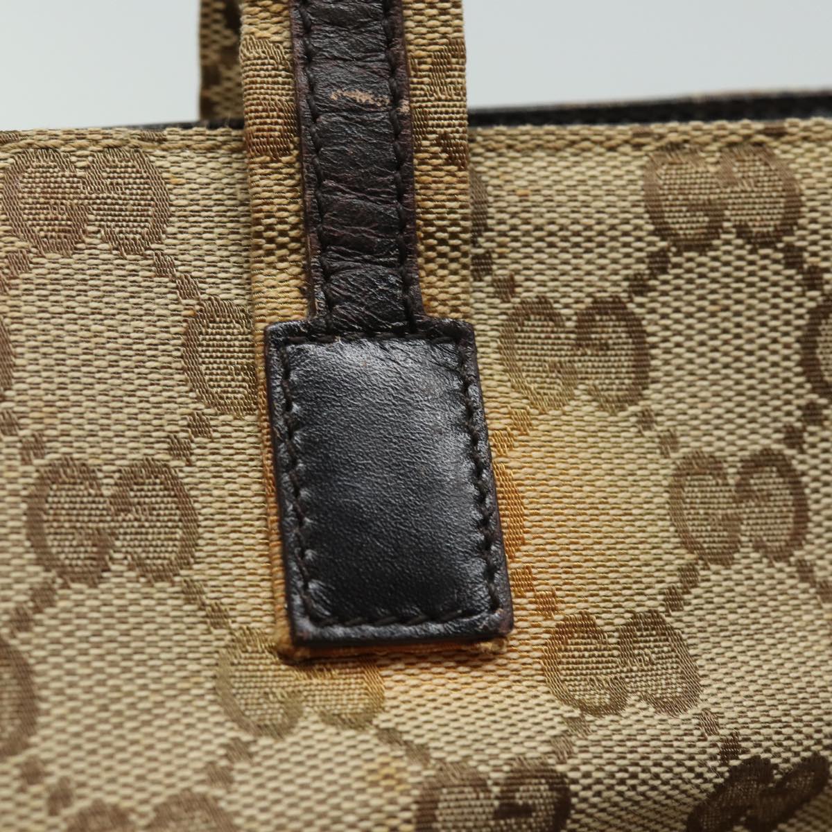 GUCCI GG Canvas Hand Bag Beige 002 1080 78093
