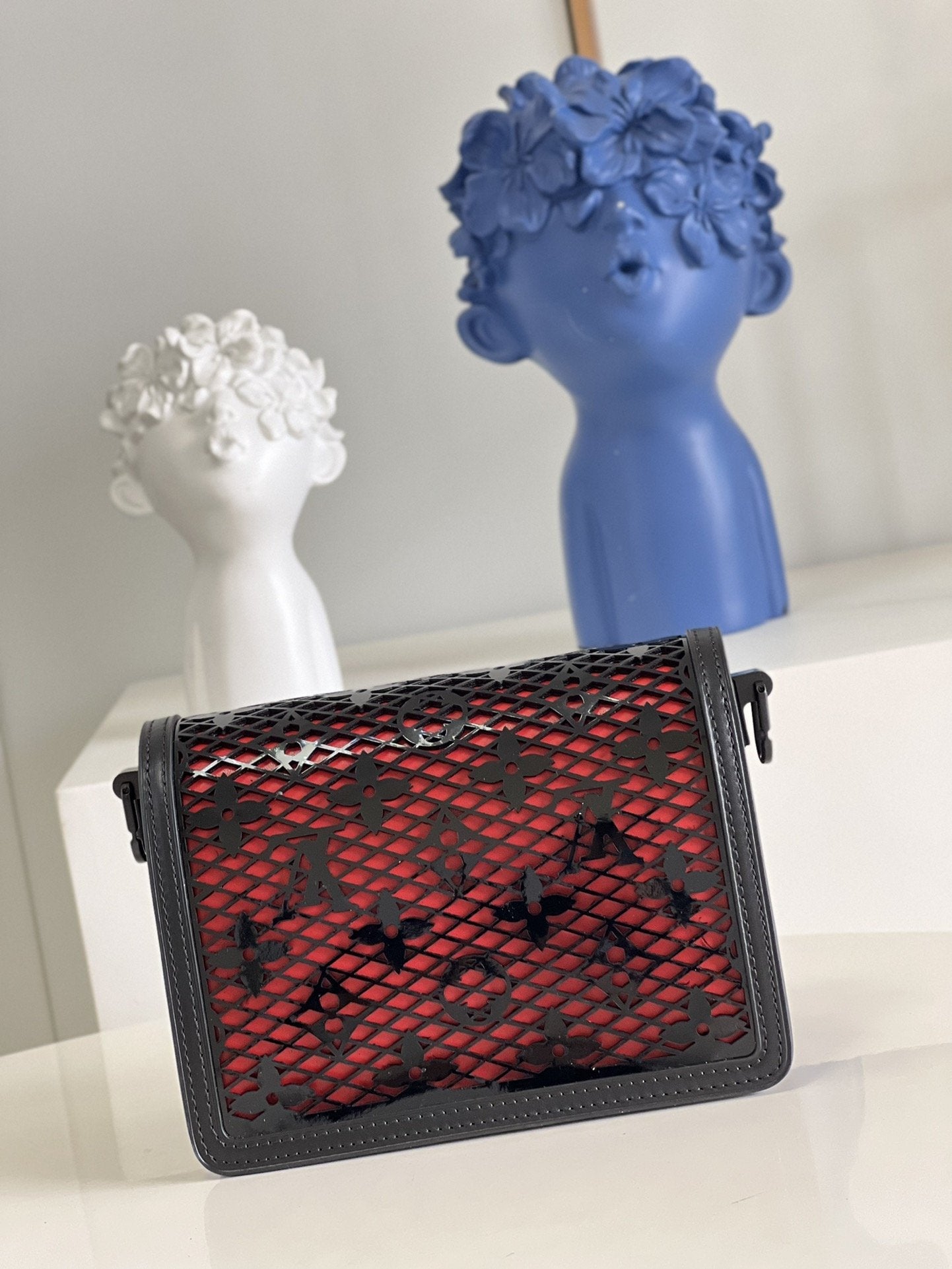 LV Limited Mini Dauphine Bags By Nicolas GhesquiÃƒÂ¨re With Monogram LaGLAMI Black For Women 20cm LV M20595