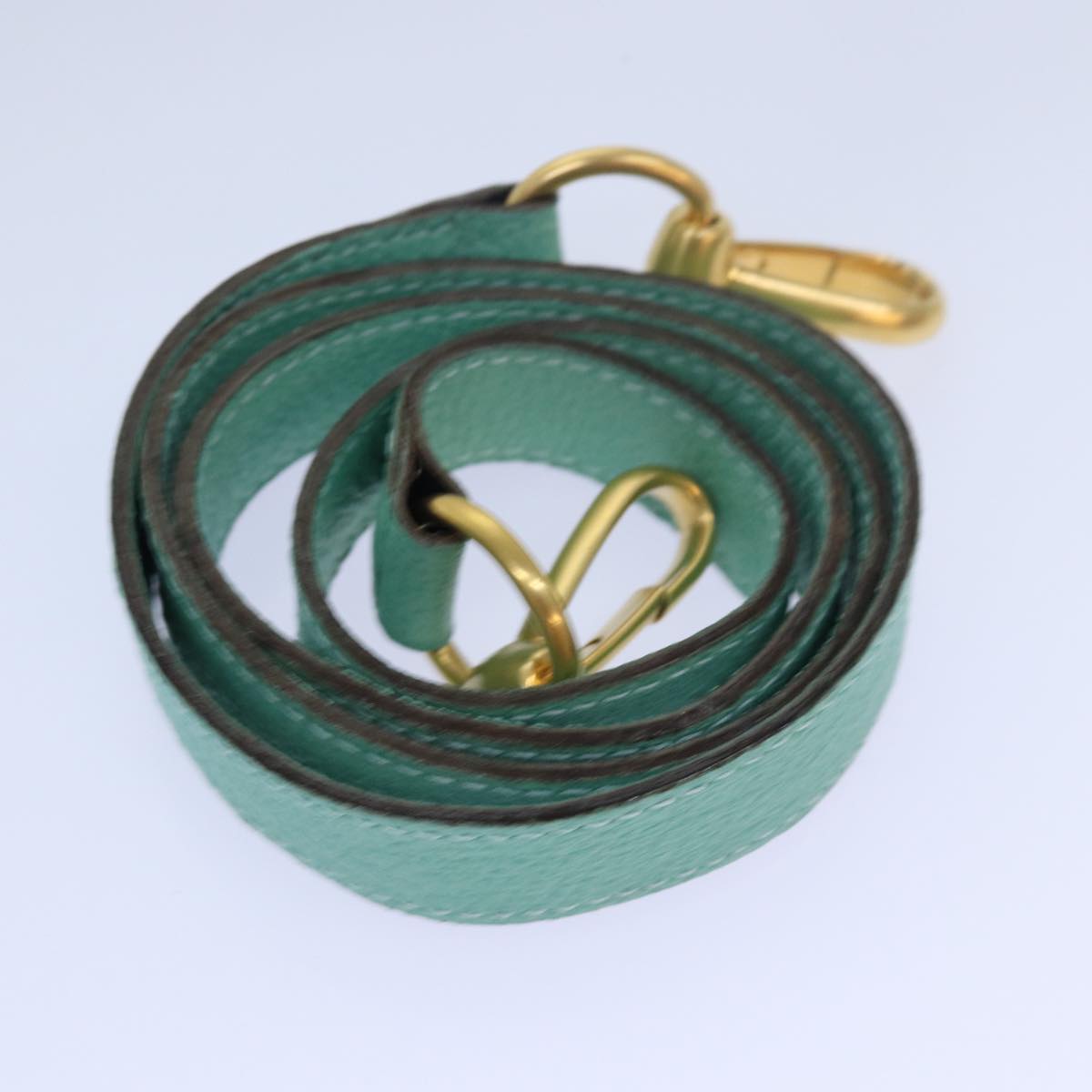 GUCCI Bamboo Hand Bag Suede 2way Light Blue 000 122 0316 78217