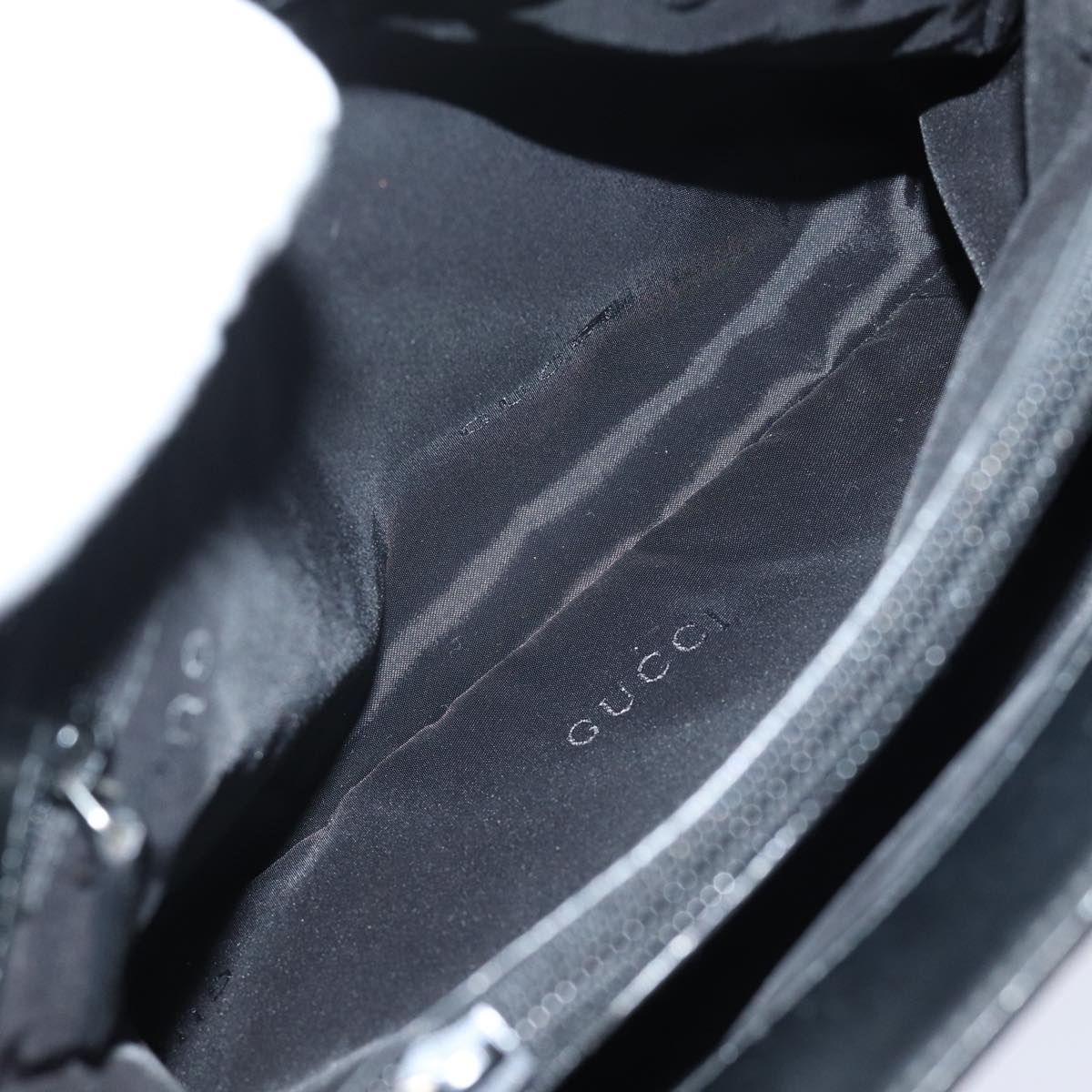 GUCCI Hand Bag Nylon Black 002 1024 78218