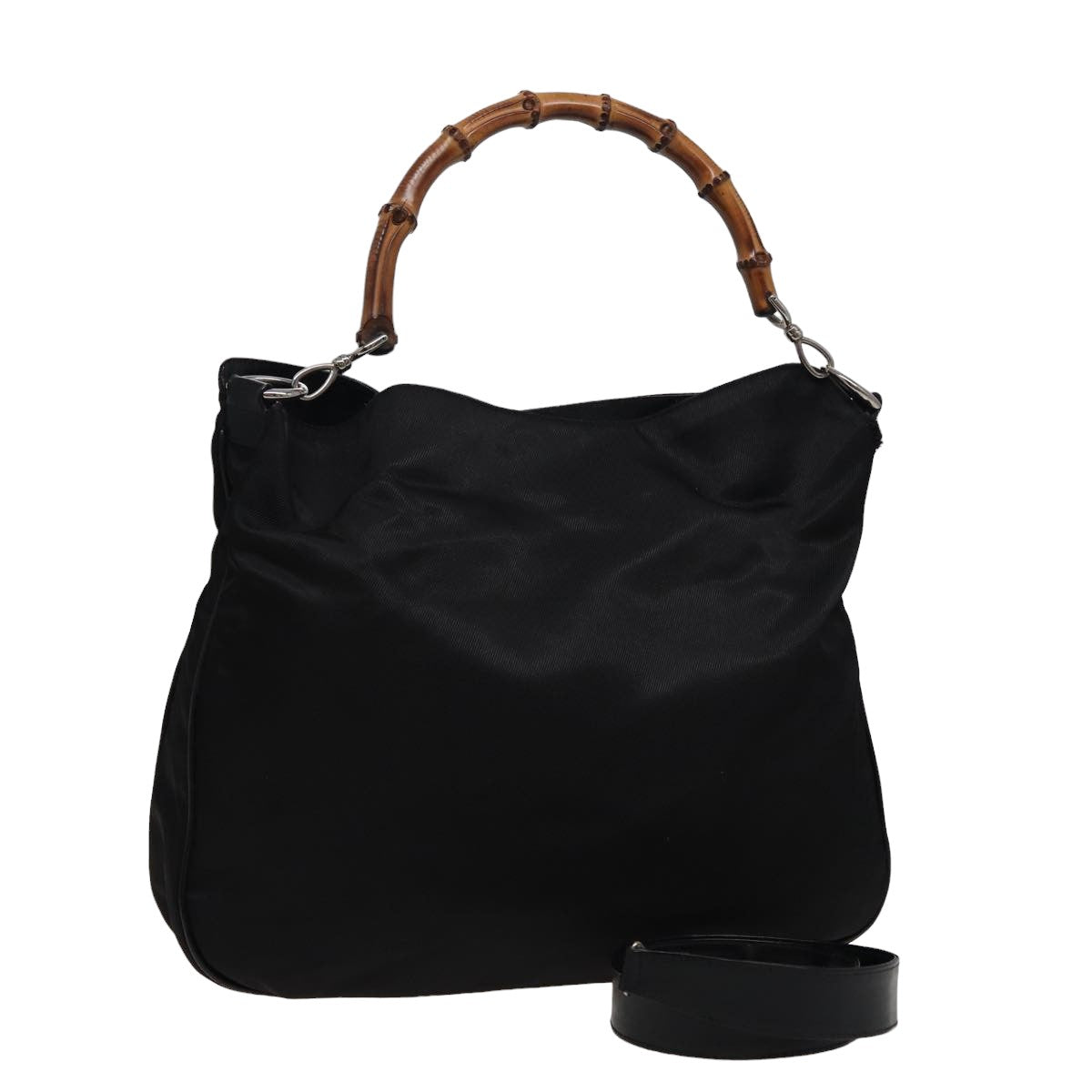 GUCCI Shoulder Bag Nylon Black 001 1998 1577 78240