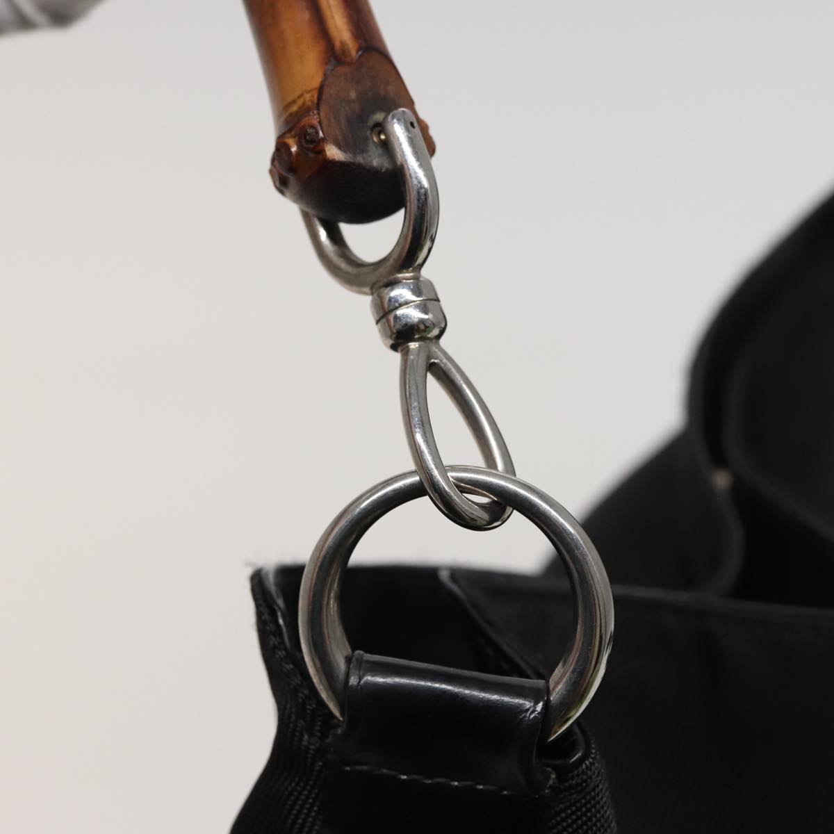 GUCCI Shoulder Bag Nylon Black 001 1998 1577 78240