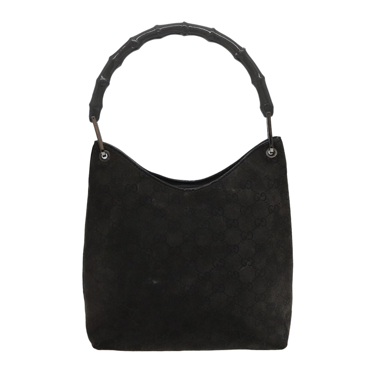 GUCCI GG Canvas Bamboo  Suede Gray 001 2046 3007 78243