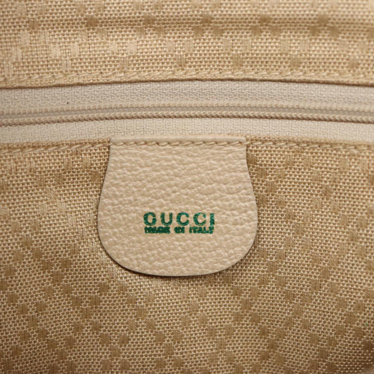 GUCCI Bamboo Tote Bag Suede 2way Beige 002 2855 0322 0 78245