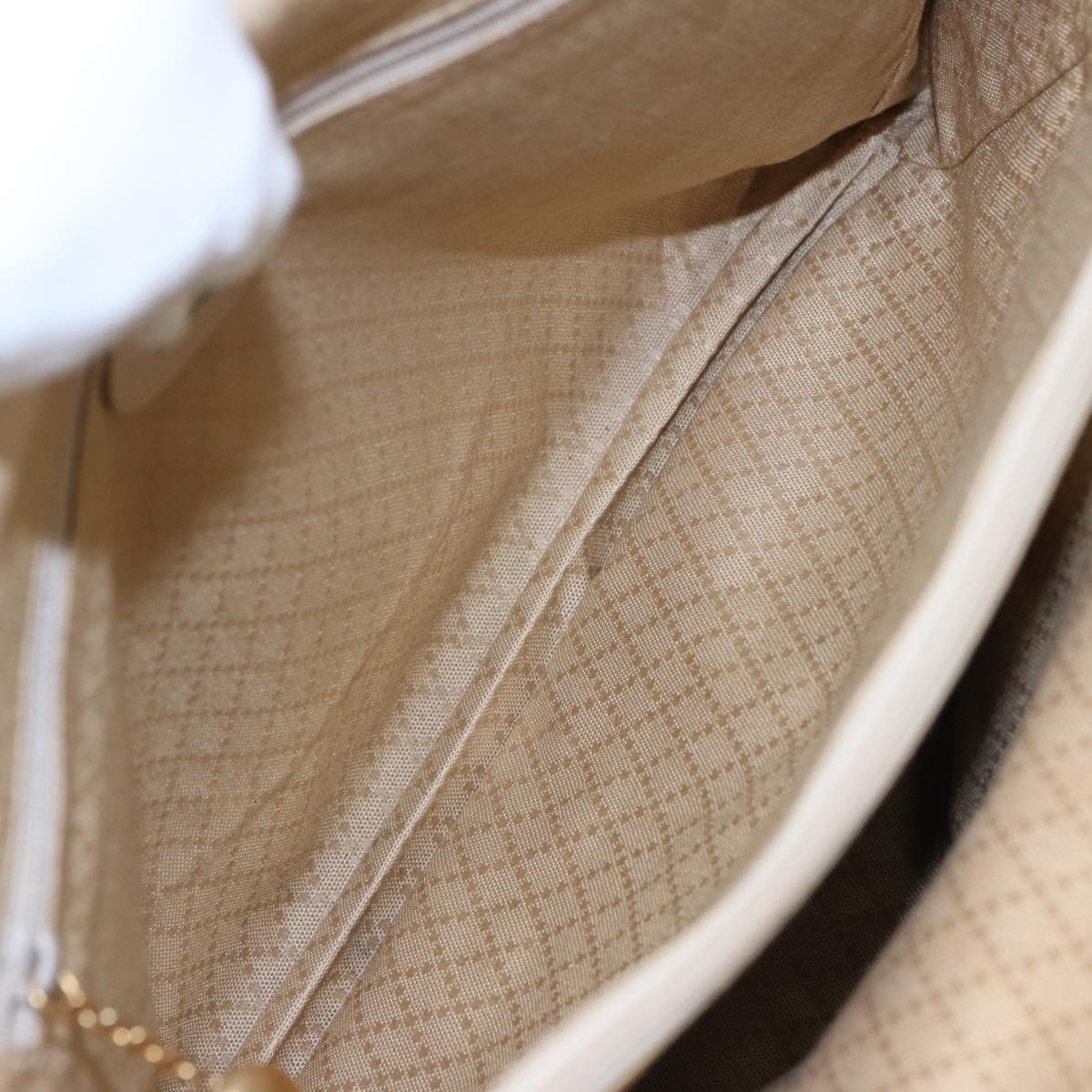 GUCCI Bamboo Tote Bag Suede 2way Beige 002 2855 0322 0 78245